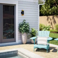 Kenroy Quinn 2-Light LED Lantern In Matte Black 12 Kenroy Quinn 2-Light LED Lantern In Matte Black -Home Decor Store 63693667 4