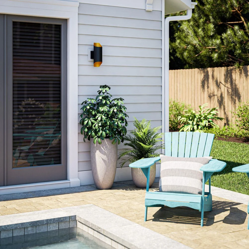 Kenroy Quinn 2-Light LED Lantern In Matte Black 6 Kenroy Quinn 2-Light LED Lantern In Matte Black - Image 4