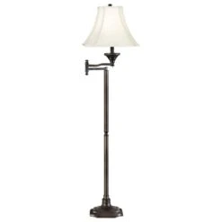 Kenroy Wentworth Swing Arm Floor Lamp In Burnished Bronze