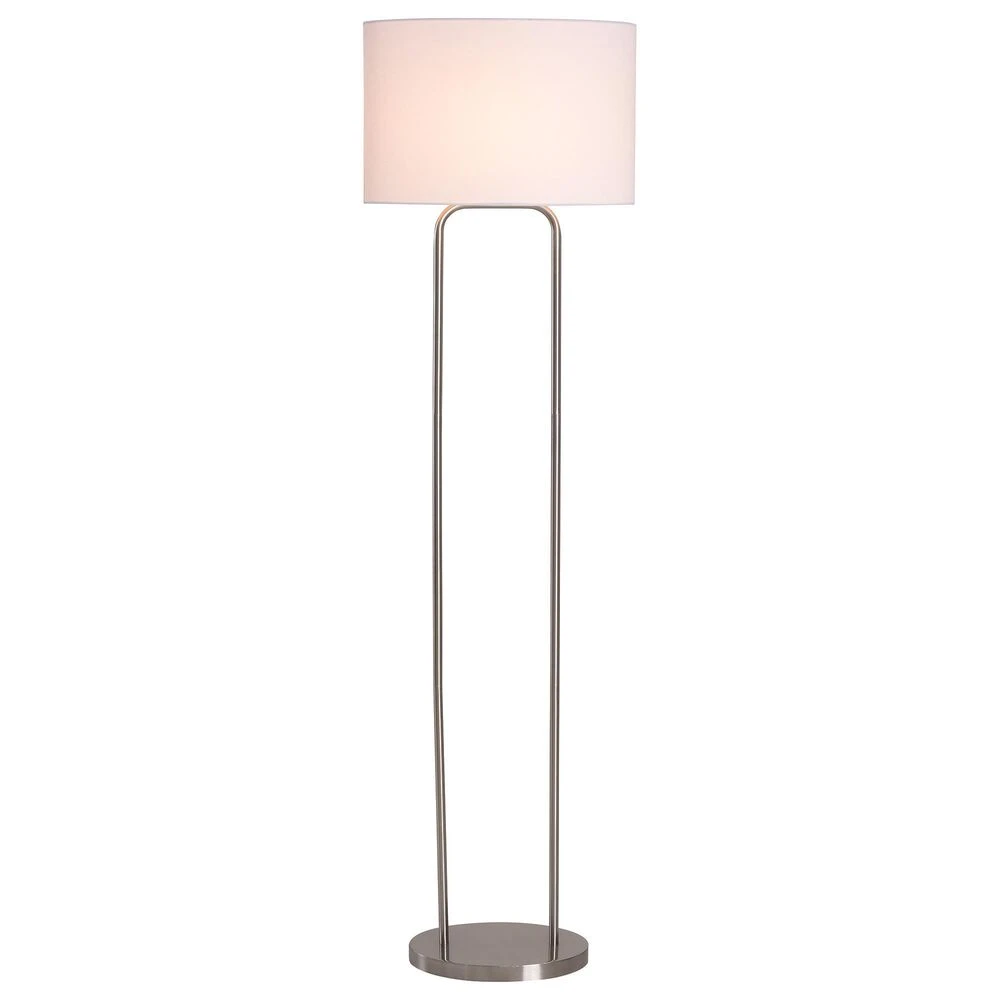 Kenroy Duet Floor Lamp In Brushed Steel 3 Kenroy Duet Floor Lamp In Brushed Steel