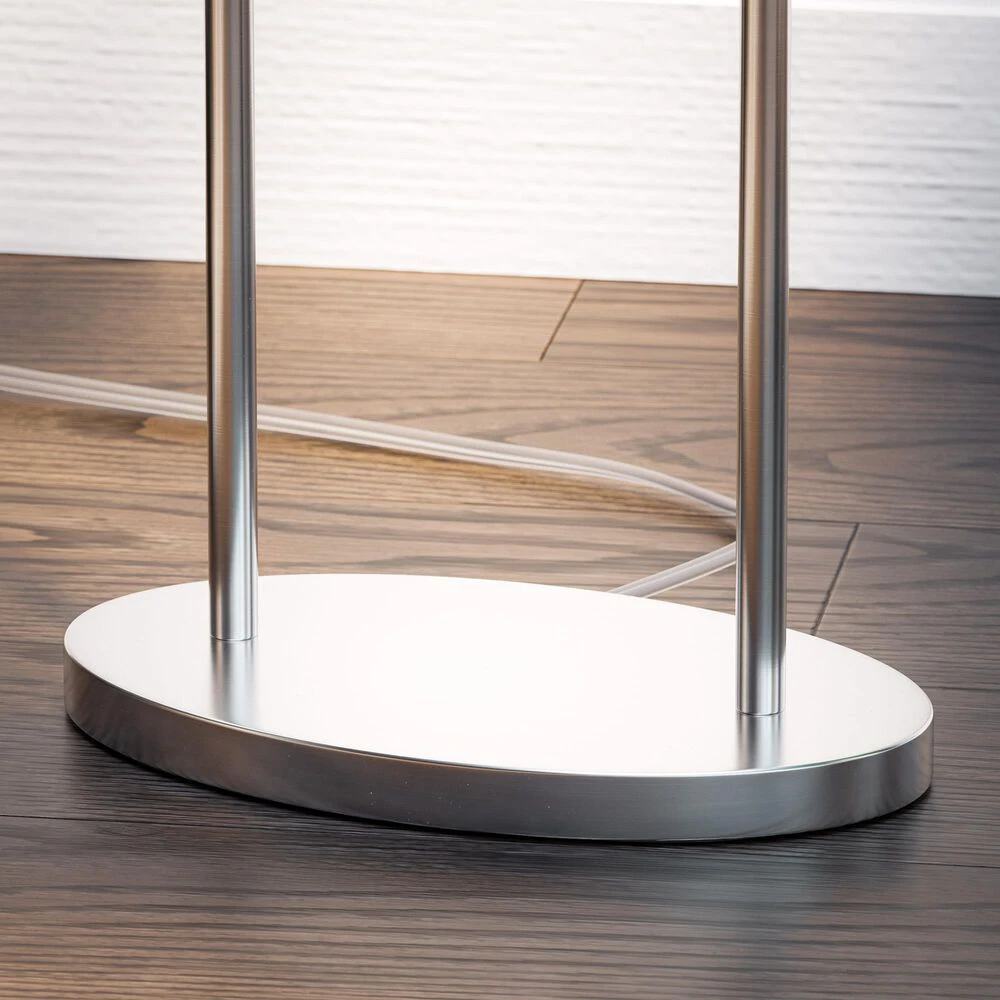 Kenroy Duet Floor Lamp In Brushed Steel 8 Kenroy Duet Floor Lamp In Brushed Steel - Image 6