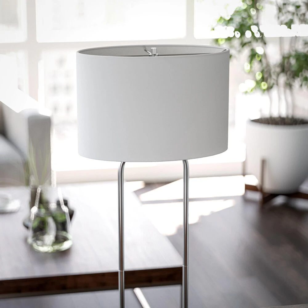 Kenroy Duet Floor Lamp In Brushed Steel 9 Kenroy Duet Floor Lamp In Brushed Steel - Image 7