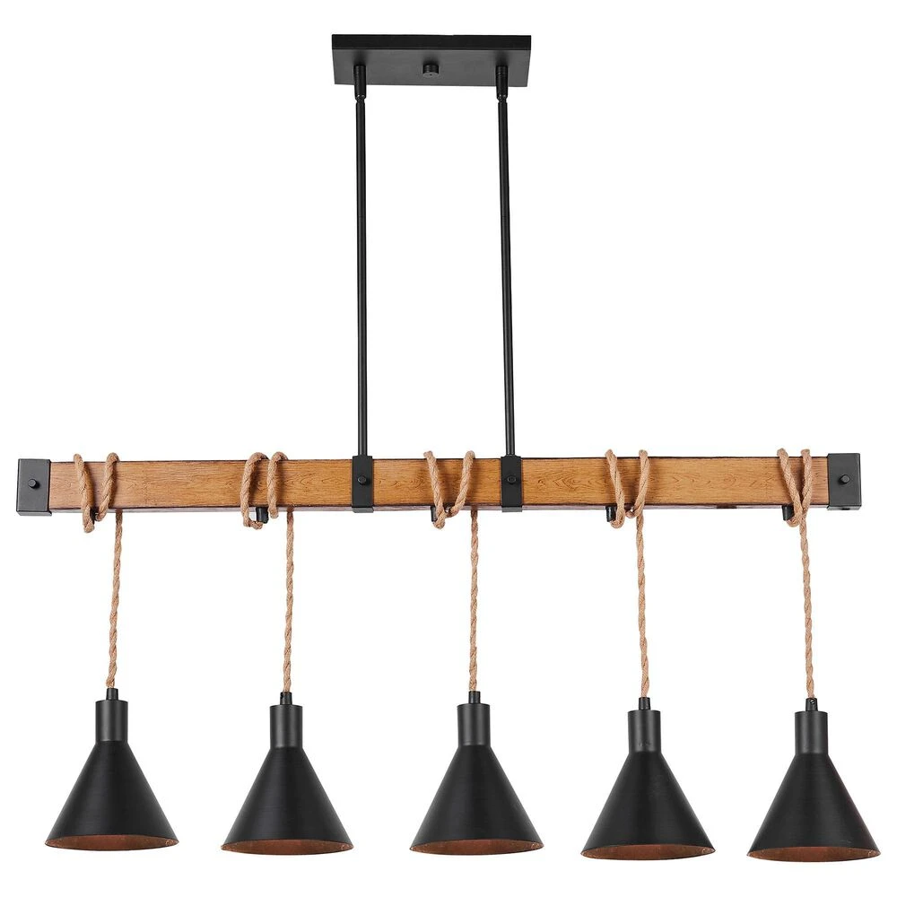 Kenroy Abilene 5-Light Island Light In Black 3 Kenroy Abilene 5-Light Island Light In Black