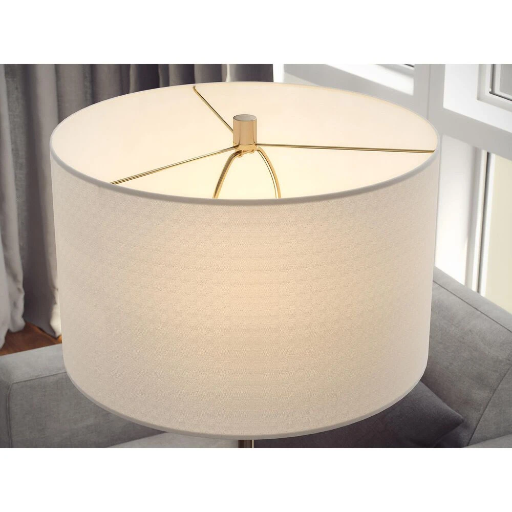 Kenroy Viviene Floor Lamp In Antique Brass And Black 4 Kenroy Viviene Floor Lamp In Antique Brass And Black - Image 2