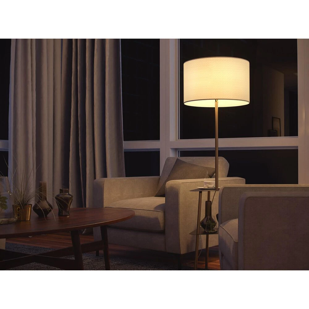 Kenroy Viviene Floor Lamp In Antique Brass And Black 10 Kenroy Viviene Floor Lamp In Antique Brass And Black - Image 8