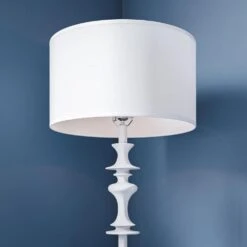 Kenroy Claiborne Floor Lamp In Glossy White -Home Decor Store 63694343 5