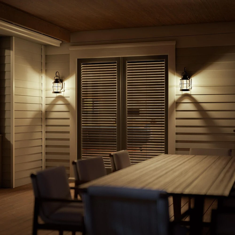 Kenroy Beacon 1-Light Outdoor Wall Lantern In Blackened Gilded Copper 9 Kenroy Beacon 1-Light Outdoor Wall Lantern In Blackened Gilded Copper - Image 7