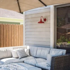 Kenroy Dale 1-Light Lantern In Matte Red -Home Decor Store 63694426 4