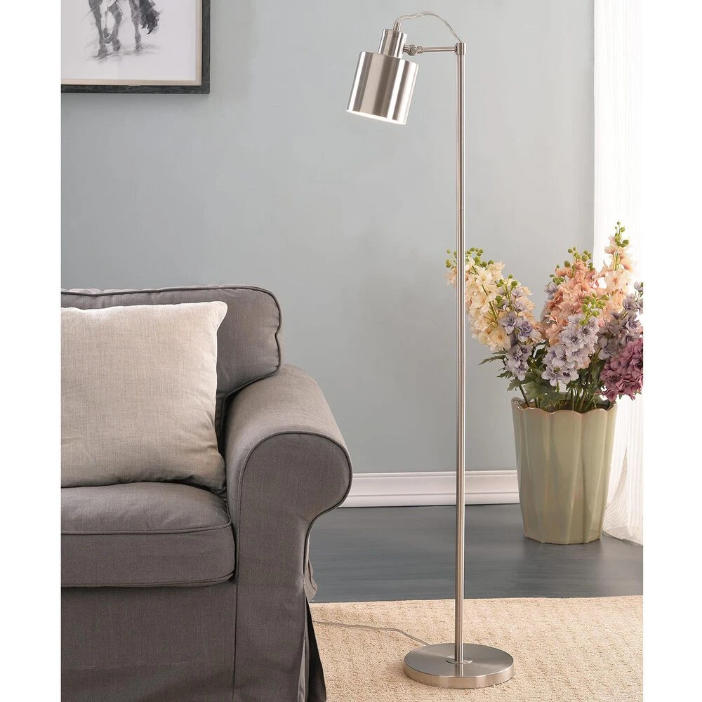 Kenroy Focus Floor Lamp In Silver 4 Kenroy Focus Floor Lamp In Silver - Image 2