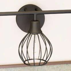 Kenroy Cagney 3-Light Vanity In Black -Home Decor Store 63694541 3