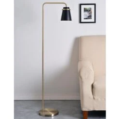 Kenroy Levi Floor Lamp In Antique Brass -Home Decor Store 63694624 2
