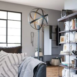 Kenroy Global Floor Lamp In Black -Home Decor Store 63694657 6