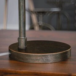 Kenroy Steam Fitter Desk Lamp In Grey -Home Decor Store 63694665 3