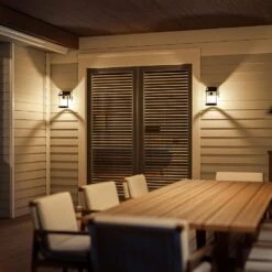 Kenroy Gavin 1-Light Small Outdoor Wall Lantern In Forged Graphite -Home Decor Store 63694673 7