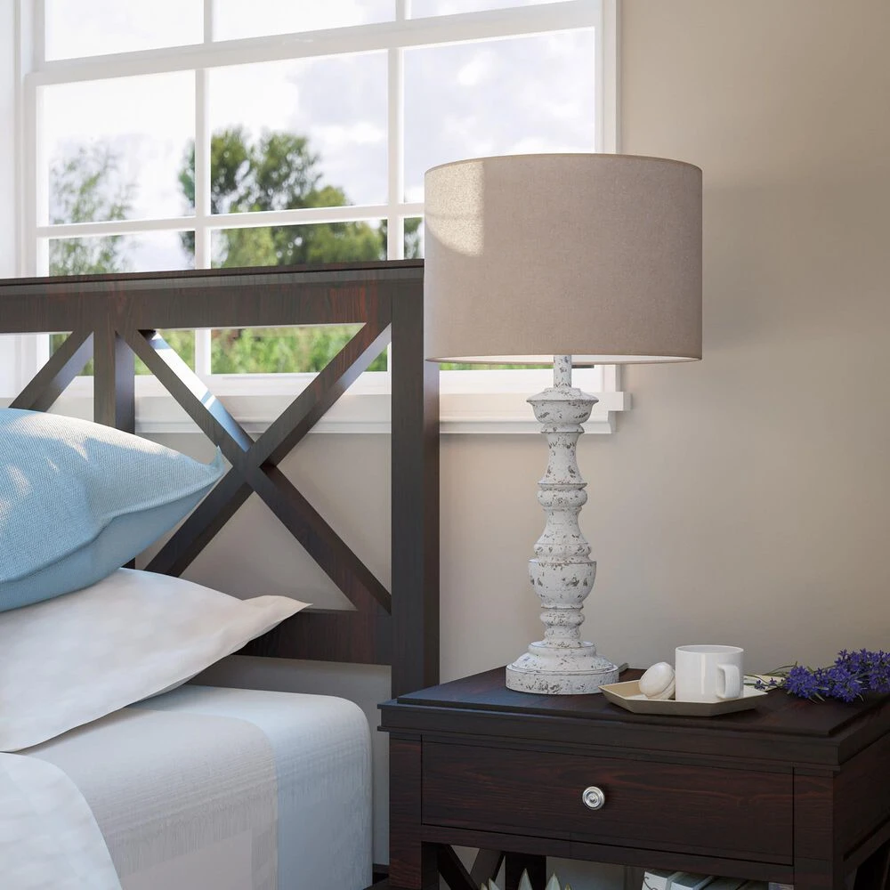 Kenroy Georgia Table Lamp In Chalk White 5 Kenroy Georgia Table Lamp In Chalk White - Image 3