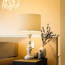 Kenroy Georgia Table Lamp In Chalk White 14 Kenroy Georgia Table Lamp In Chalk White -Home Decor Store 63694715 4