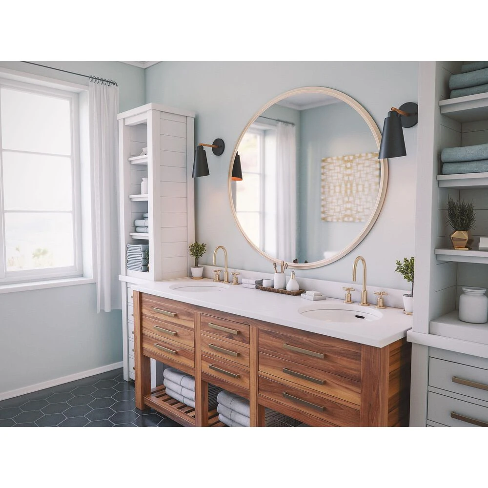 Kenroy Alvar 1-Light Sconce In Matte Black And Antique Brass 9 Kenroy Alvar 1-Light Sconce In Matte Black And Antique Brass - Image 7