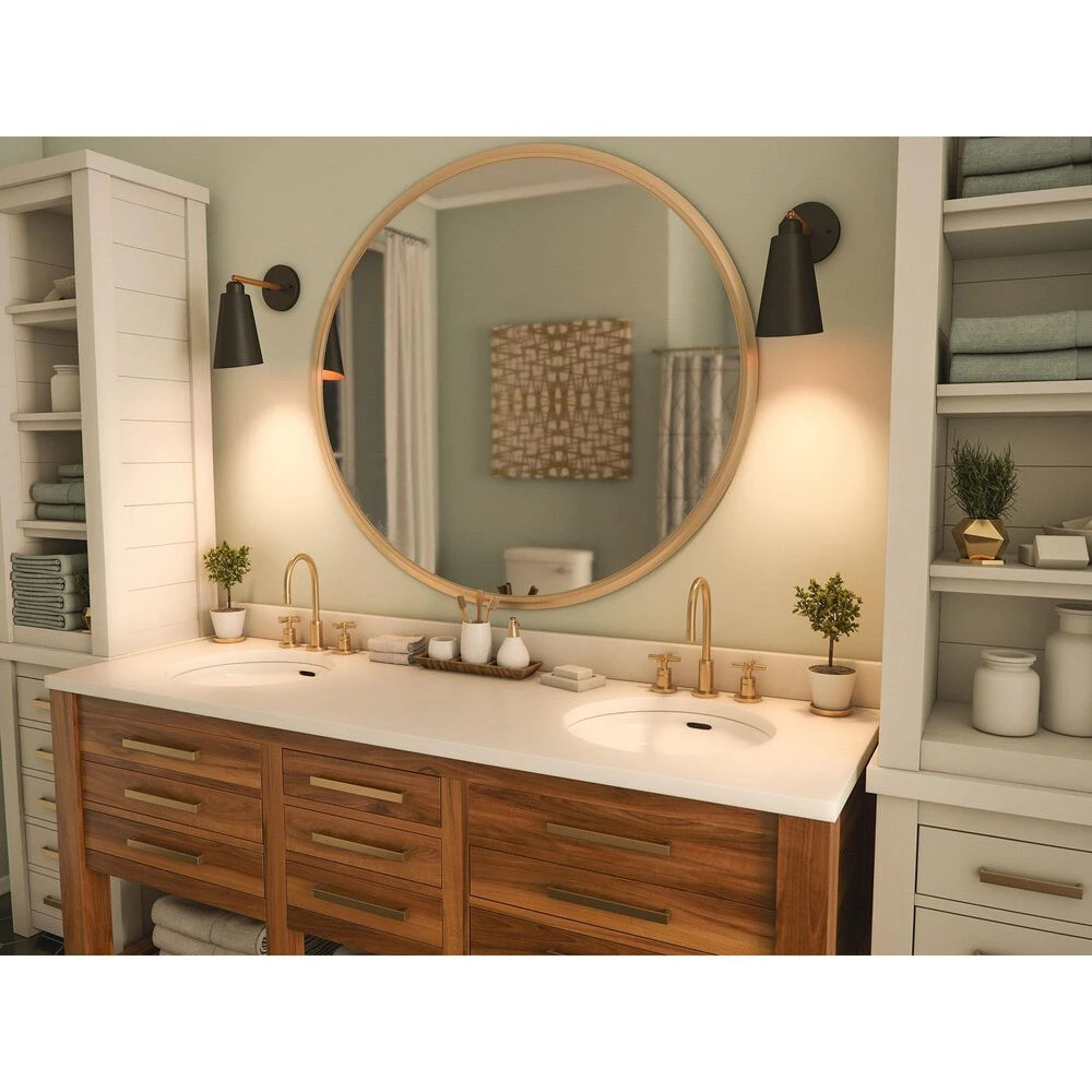 Kenroy Alvar 1-Light Sconce In Matte Black And Antique Brass 10 Kenroy Alvar 1-Light Sconce In Matte Black And Antique Brass - Image 8