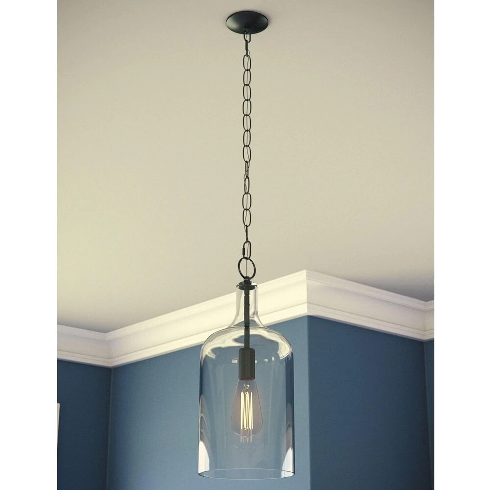 Kenroy Capri 1-Light Mini Pendant In Blackened Oil Rubbed Bronze 4 Kenroy Capri 1-Light Mini Pendant In Blackened Oil Rubbed Bronze - Image 2