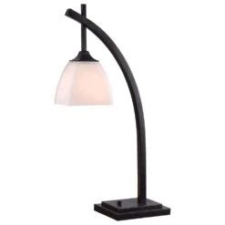 Kenroy Structure Table Lamp In Golden Flecked Bronze